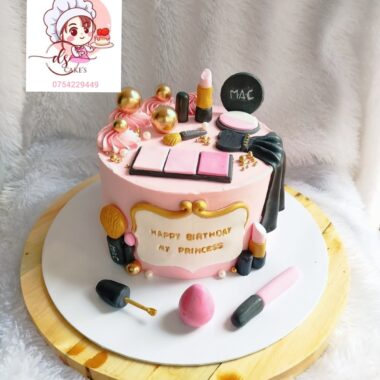 Makeup & Beauty Theme Cake